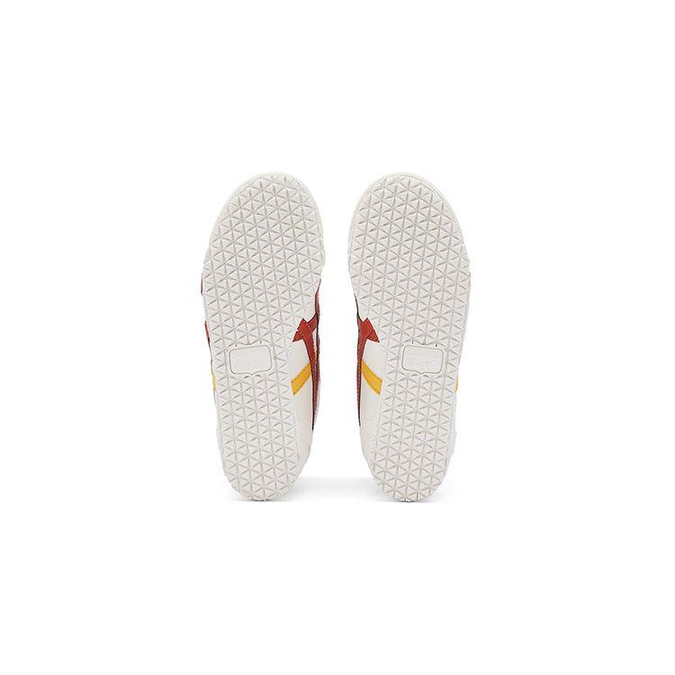 ONITSUKA TIGER Mexico Mid Runner Cushioning Slip Resistant Durable Mid Top Kids Casual Shoes Kids Sneaker White Red 1184A132-104