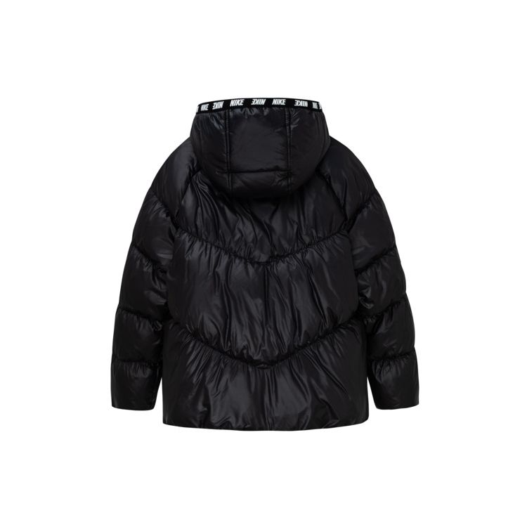 Nike Down Jacket Kids Letter Brand Logo Hooded Casual Long Sleeve Kids Jackets Black NY2142026GS-002