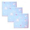 Unicorn Gauze Light Set of Made In Iroha Mameo Series Handkerchiefs, Blue, 3, Japan, 100% Cotton, 35x35cm,