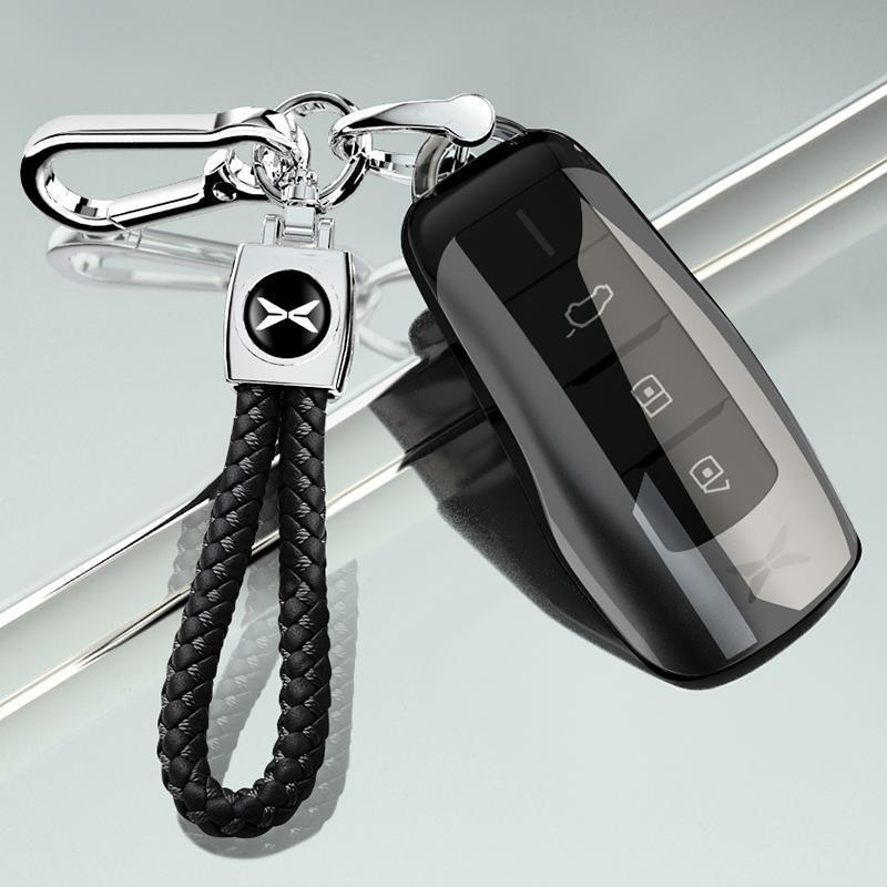 Чехол для ключа автомобиля Xiaopeng: Полностью прозрачный чехол-обертка для G6, P7i, G3i, G9, P5 - Внутренняя отделка и модификация.