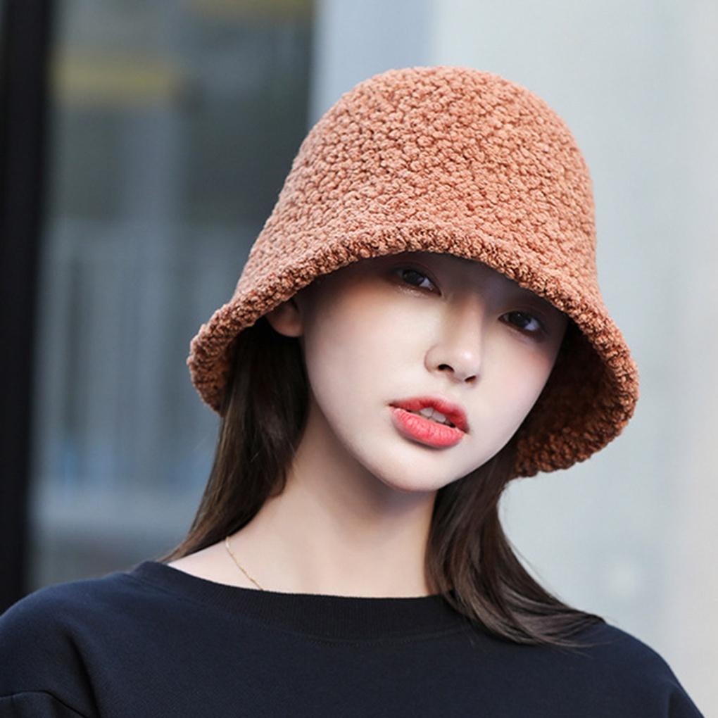 Женская и мужская флисовая шляпа-ведро панама