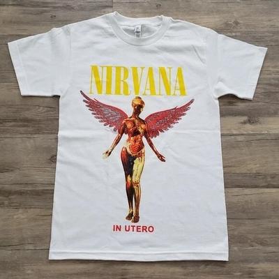 РЕДКИЙ! ТРЕНД Футболка Nirvana InUtero ГОРЯЧАЯ НОВАЯ Унисекс Футболка