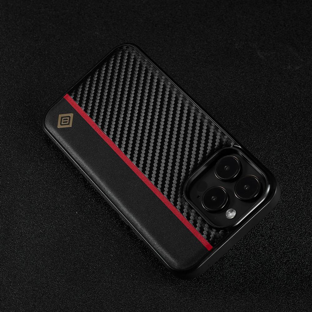 For Apple iPhone 16 15 14 Plus 13 12 11 Pro X XR XS Max Mini 7 8 Plus SE 2020 2022 Case PU Leather Carbon Fiber Style Shockproof Back Cover