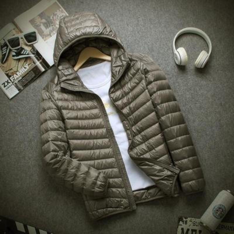 Women's Fashion Hooded Short Large Ultra-thin Lightweight Youth Slim Coat Down Jackets Autumn Winter Light Down Jacket