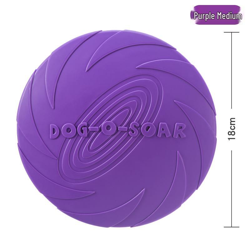 DOG-O-SOAR Bite-Resistant Floating Silicone Dog Frisbee Toy