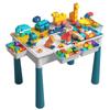 Educational Toy Children Building Blocks Table Desk Multifunctional Large Granules Assembly Bricks With Storage Box And Chair Gift For Kid