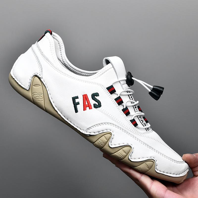 Повседневные мужские лоферы, обувь из осьминога, мужская обувь из кожи осьминога, ленивые британские туфли на мягкой подошве в горошек на плоской подошве