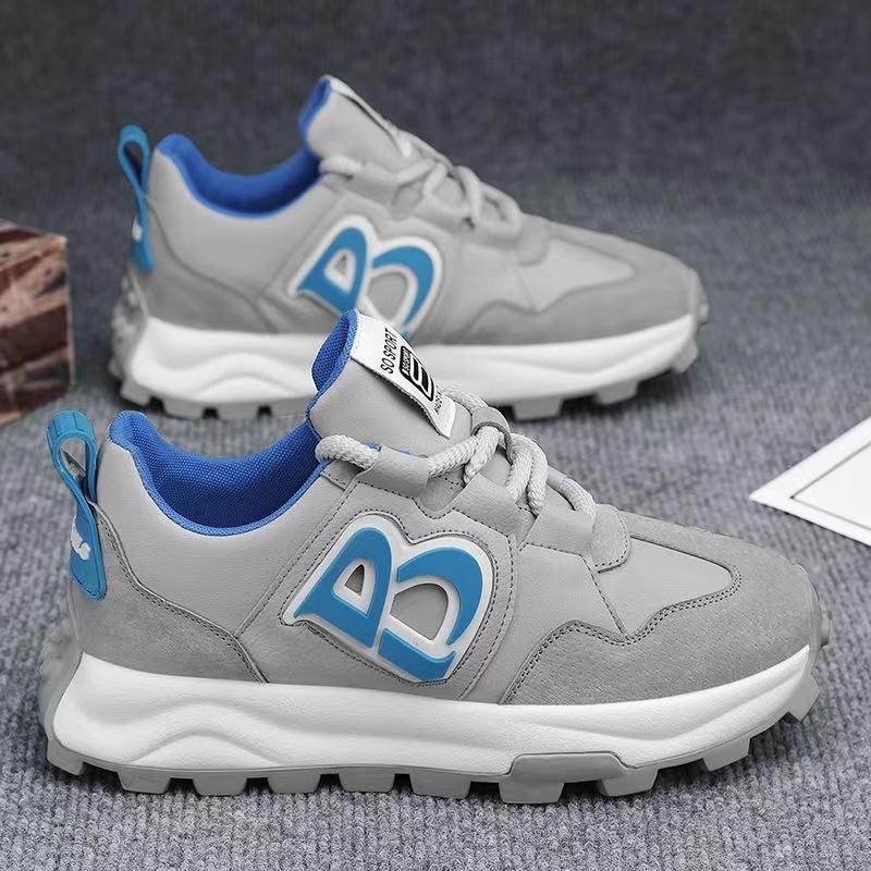 Модные дизайнерские массивные кроссовки для мужчин, покрытая подошва, модные кожаные дышащие повседневные кроссовки с увеличенной внутренней платформой