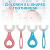 Silicone 2-12 Years Old Teeth Cleaning Brushes Kids Toothbrushes U-Shape Toothbrushes Oral Care
