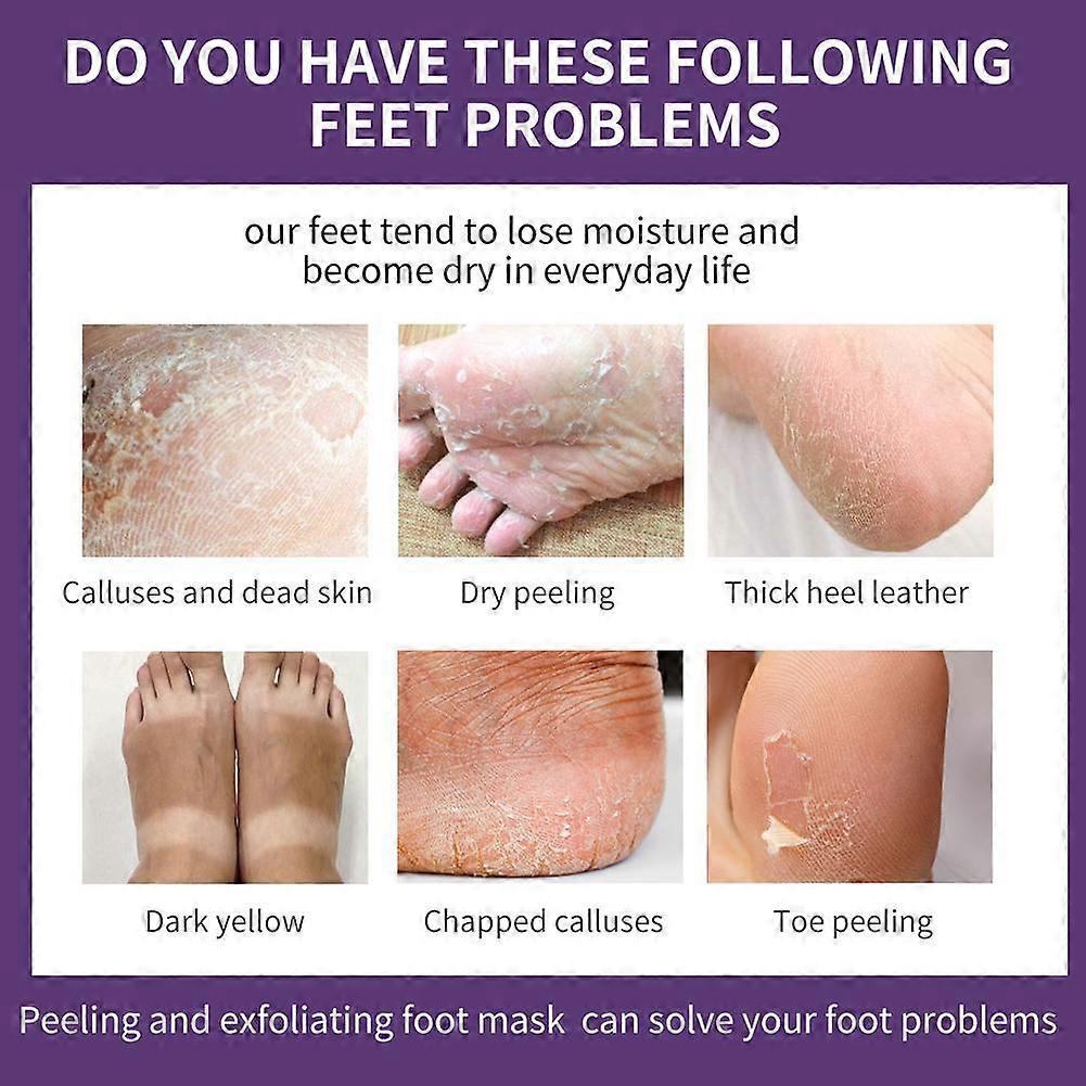 Lavender Exfoliating Foot Mask 20g x 2 Deep Nourishing SPA