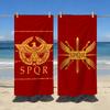 Золотой Императорский Орел Рим SPQR Полотенце Мягкое Бассейн Подарок Для Путешествий Спортзал Душ Кемпинг Быстросохнущее Спортивное Большое Пляжное Полотенце
