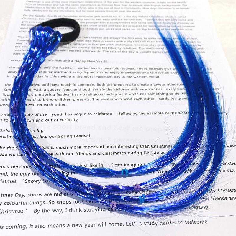 Парик Принцессы Модный для Девочек с Косичками Кольцо для Волос Детский Стиль Маленькие Девочки Детский Головной Убор