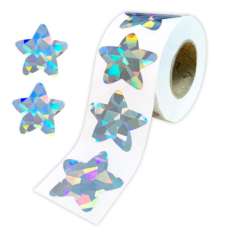 500Pcs Laser Star Stickers Labels Self-Adhesive Sticker Kid Rewards Stickers For Party Activity Gift Business Stationery Sticker