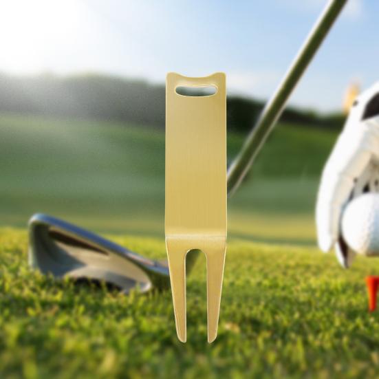 Инструмент для ремонта лунок на поле для гольфа 2 штифта Полированный Легко установить Портативный Тренировка по гольфу Гольф