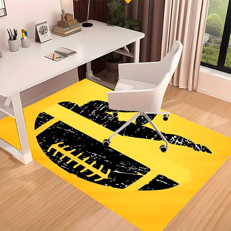 Pittsburgh Steelers Printed Absorbent Washable Carpet, Non-Slip Bathroom Mats, Kitchen Rugs, Yoga Mat,Living Room Entrance, Camping Picnic Rugs