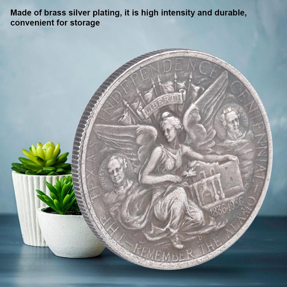 The United States 1936 D Texas Brass Silver Dollar Vintage Commemorative Collection Coin