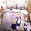 Каваий комплект постельного белья Nekopara Односпальный Полуторный Двуспальный Кинг-сайз Комплект для кровати Взрослый Детский Спальня Комплекты пододеяльников Аниме Parure De Lit Bed