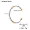 Trend Simple Personality Twist Steel Wire Opening Adjustable Creative Design Bracelet Titanium Steel Jewelry
