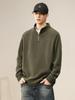 Men's Retro Half-Zip Hoodie: Trendy, Loose-Fit Stand Collar Pullover