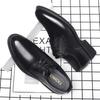Men Flat / 6CM Heightening Elevator Shoes Hollow Breathable Business Formal Leather Shoes Man British Dress Casual Wedding Shoes