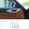 ABS Chrome inner Door Handle Frame Protective Shell For Alfa Romeo Giulia 17-20