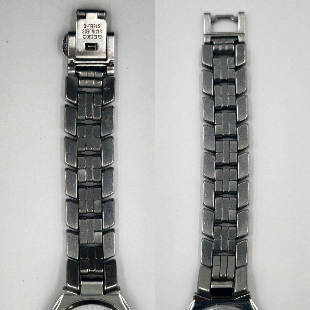 [Б/У] Рабочие часы Seiko Exceline, комбинированные, на батарейке, оригинальный ремешок