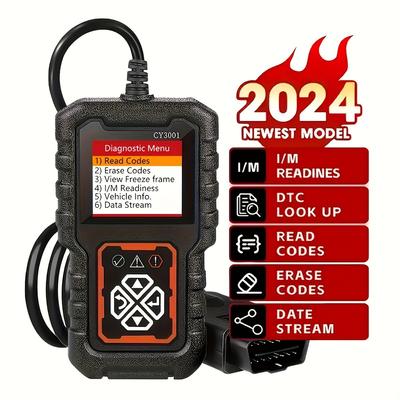 2025 Сканер OBDII Автомобильный диагностический инструмент 3001 Сканер OBD2, Считыватель кодов неисправности двигателя Режим CAN Диагностический сканирующий инструмент для Obd2 Scanne