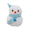 Cute Snowman Plush Keychain Christmas Ornament Creative Stuffted Doll Backpack Plushie Pendant Christmas Gifts for Friends