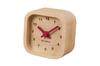KATOMOKU Muku Mini Clock Square Red Wooden Table Clock km-25RE 85×85×46mm