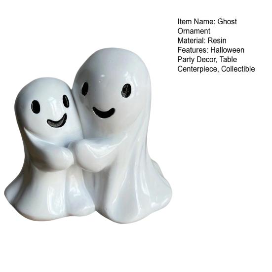 Фигурка обнимающихся привидений, настольное украшение-привидение, декор на Хэллоуин, статуэтка привидения для дома, каминной полки, офисного стола, полки