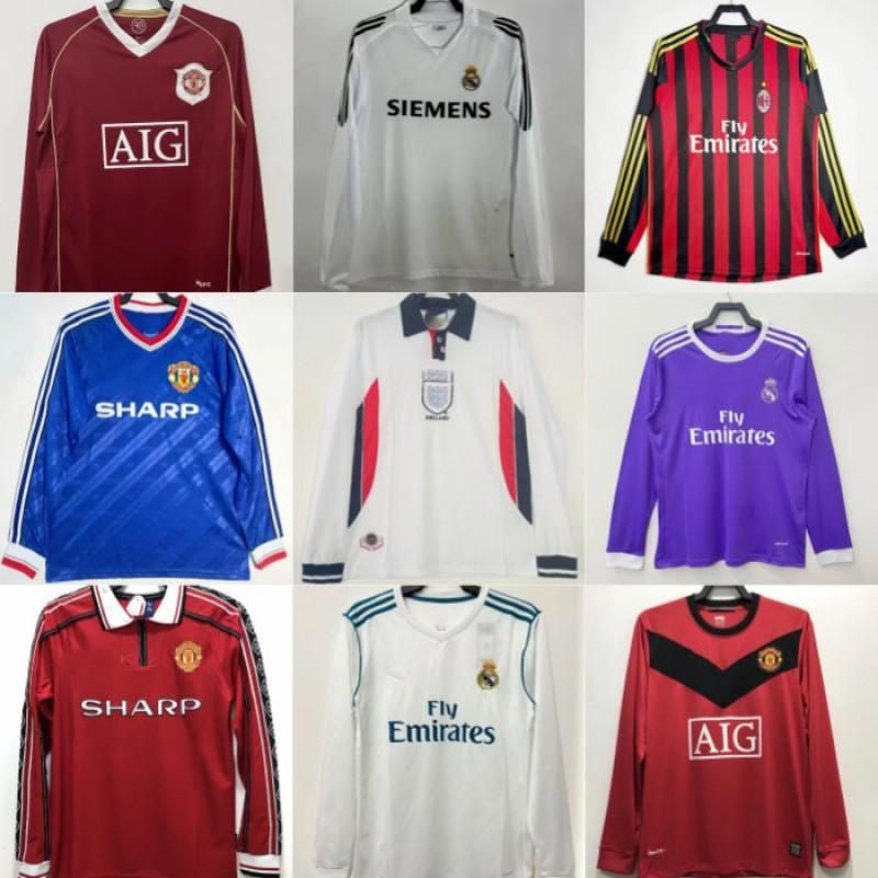 Long Sleeve Football Jerseys Men Women Quick Dry Sports Shirts Running Gym Cycling Soccer Fans