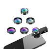 APEXEL Universal 6 In 1 Phone Camera Lens Kit Fish Eye Lens Wide Angle Macro Lens CPL/StarND32 Filter for Almost All Smartphones