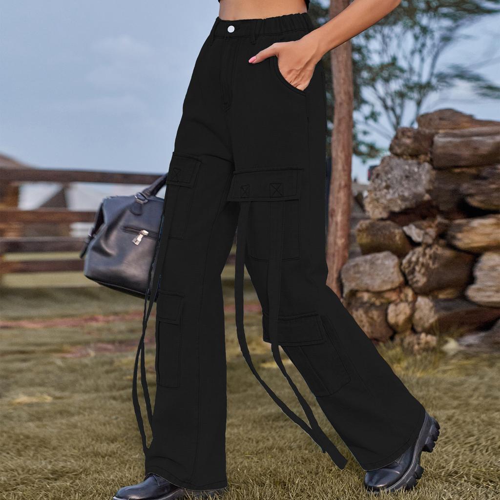 YYFS Женские модные повседневные летние весенние джинсовые однотонные брюки с принтом, брюки и капри