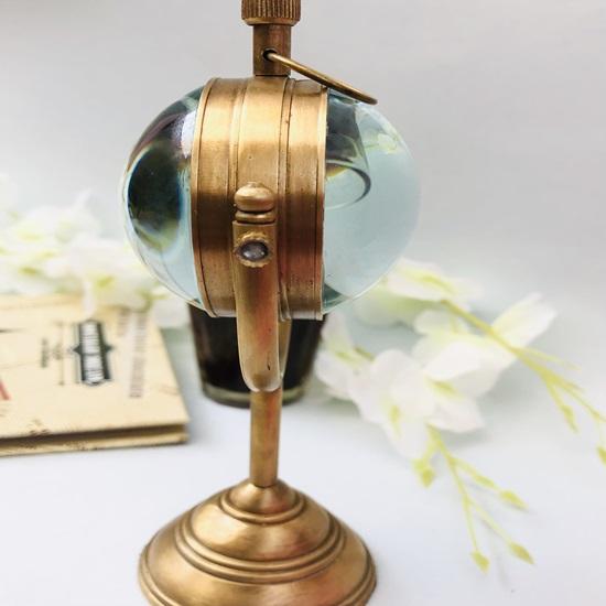 Настольные часы с компасом из латуни 13,97 см