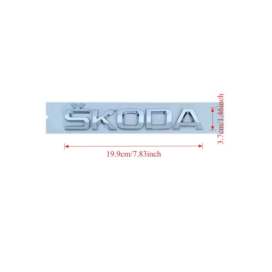 1 шт. ABS Автомобильный Задний Значок Багажника Наклейка для Octavia Kodiaq Karoq Superb Rapid Fabia Kamiq Yeti 4x4 Буквенный Логотип Аксессуары