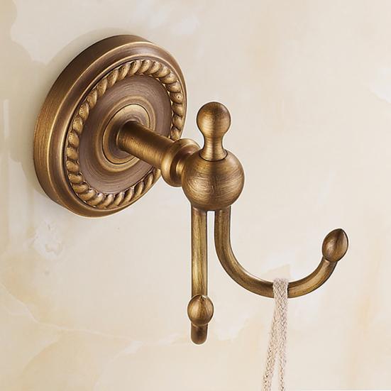 Винтажная латунь без сверления, кухонная вешалка для хранения ванной комнаты, держатель для полотенец, настенная вешалка