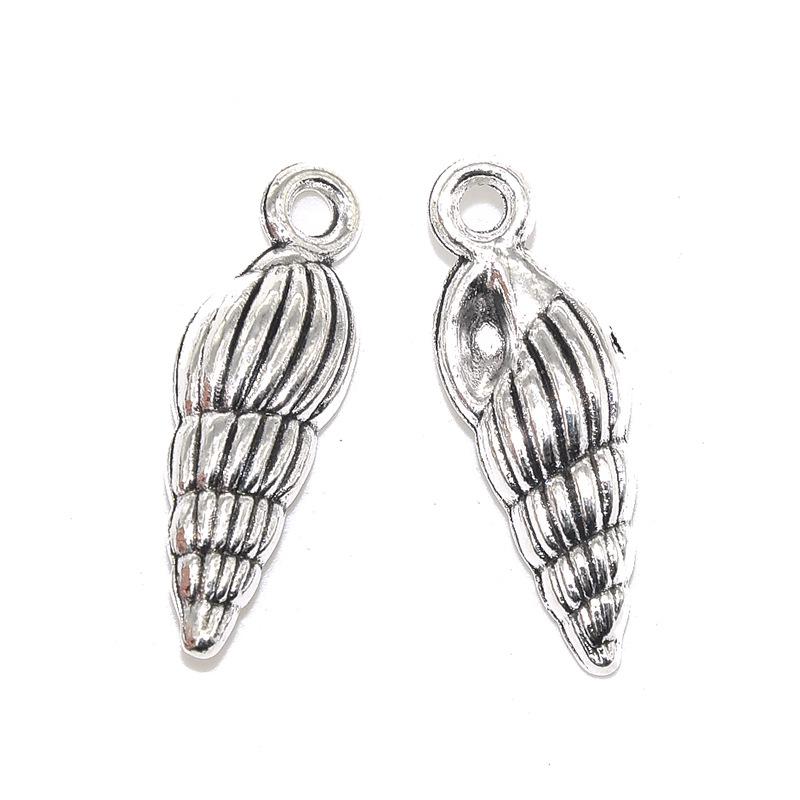 Набор из 18 самодельных украшений из сплава «Морская жизнь»: Подвески из ракушек и раковин для браслетов, ожерелий и серег