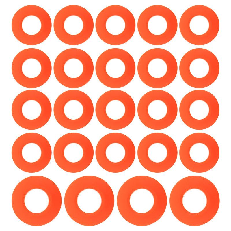 24pcs Kayak Paddle Drip Rings Universal Anti-Splash Collars For Canoe And Sup Pvc Water Guard Rings Replacement Parts For Shafts