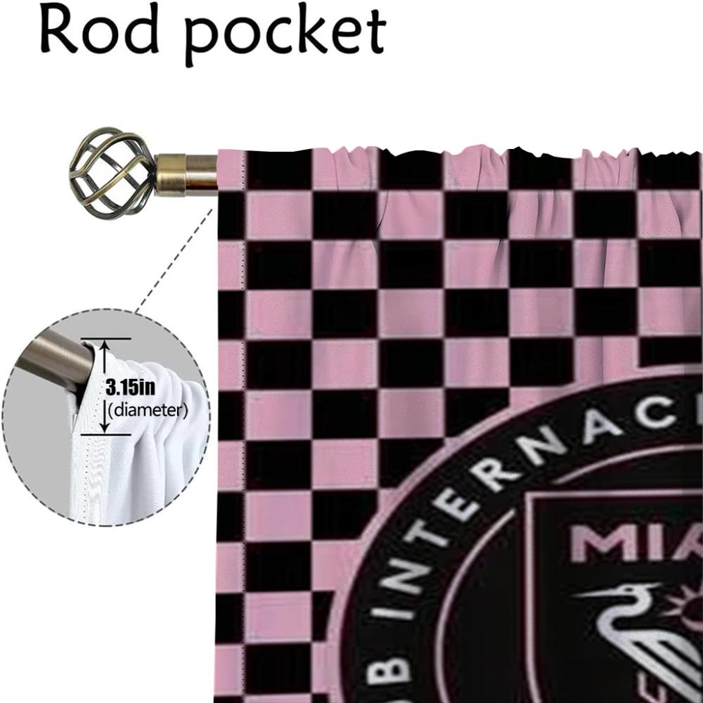 MiamiS Partition Tulle for Bedroom Window Curtain for Room 2 Panel Halloween Decoration Blackout Curtains Shades Living Kitchen