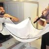 Male Beard Apron Man Bathroom Black White Beard Care Trimmer Hair Shave Apron Father's Gift