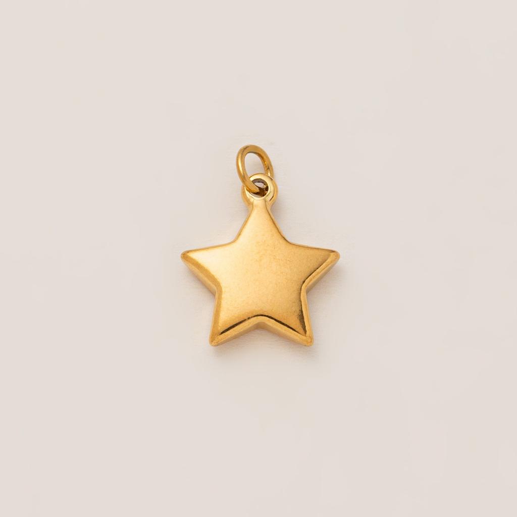 Yori 3Pcs Star Moon Rainbow Sun Pendant Stainless Steel Plated with 18K Gold for Jewelry Making Supplies DIY Necklace