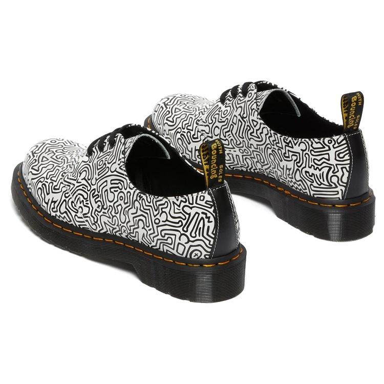 Dr. Martens Кит Харинг 1461 С принтом 'Черно-белый' Мужские 26833009