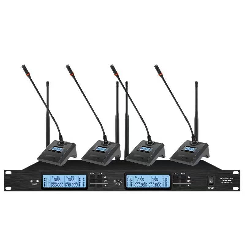 Professional Wireless Microphone - Anti-Howling, Dual Use for Home, Meetings, KTV, and Karaoke Performances with Free Shipping.