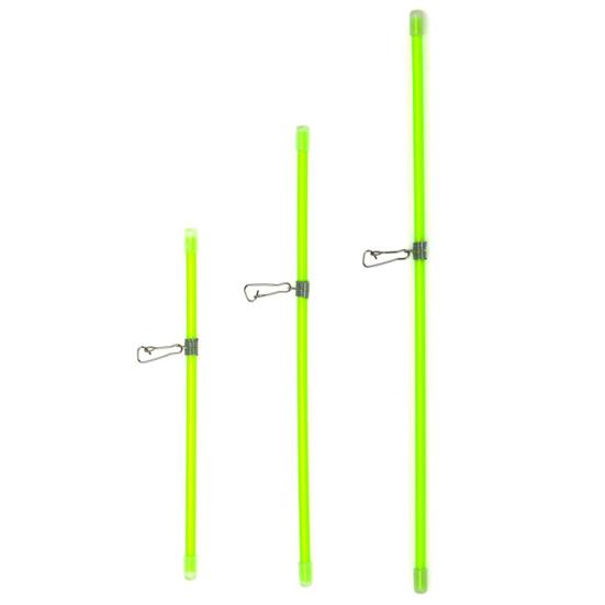 20Pcs Luminous Fly Fishing Anti-Tangle Feeder Tube with Snaps Hook 15/20/25cm Fishing Balance Connector for Teaser Saltwater Bait Cage