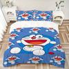 Doraemon Friends Adventure Print 3Pcs Bedding Setduvet Cover With 2 Bedropillowcase Home Birthday Gift
