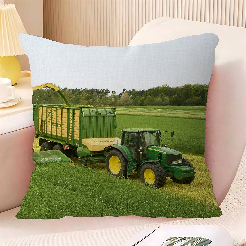 Car Tractor Decorative Room Aesthetics Pillow Case Home Decor Bedroom Sofa Bed Couch Pillow Cover 45X45