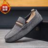 Мужская обувь Doudou shoes зимняя мужская новая бархатная теплая повседневная обувь мокасины с одной педалью ленивые туфли мужские