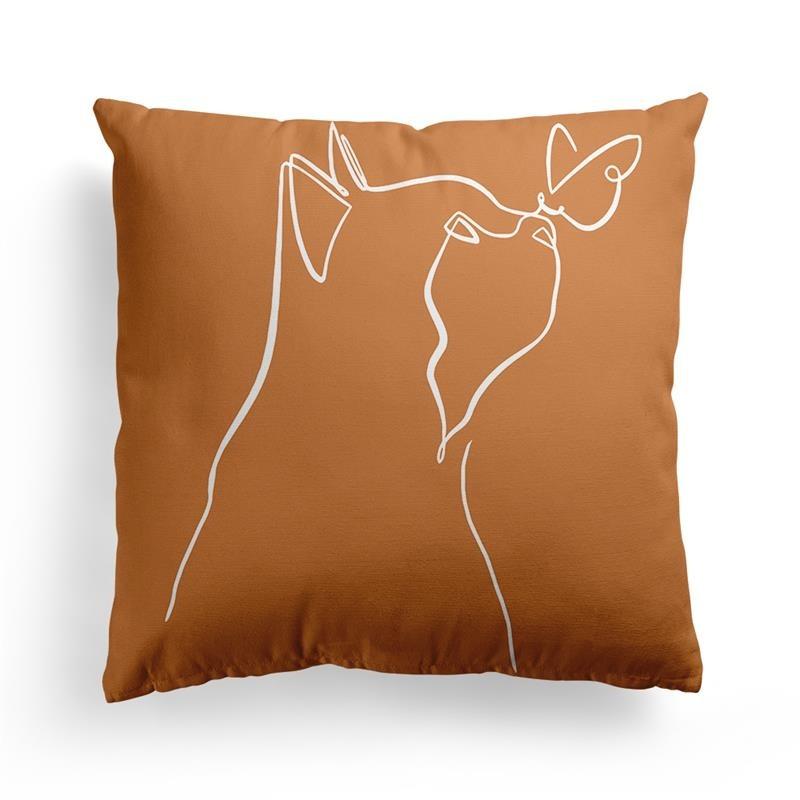 Оранжевый геометрический диван наволочка для подушки украшение для спальни офис гостиная дома наволочка