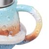 Кофейные кружки с изображением Солнечной системы, керамические чашки на астрономическую тематику, термостойкая посуда, уникальный узор, декор для дома