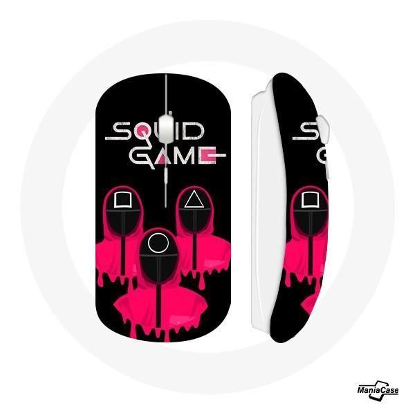 Souris Sans Fil - Squid Game - Pink Soldiers - USB Wifi - Compatible Mac et PC - Rose